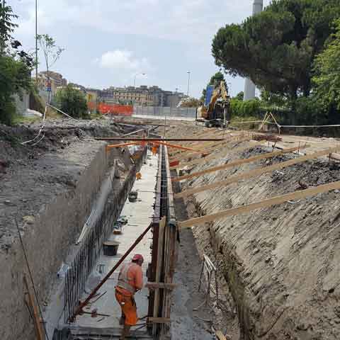 SPOSTAMENTO SOTTOSERVIZI AREA IKEA